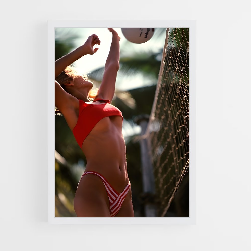 Poster Volley sur Plage – affiche Beach-volley (vue 3)